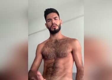 Hairy fit guy