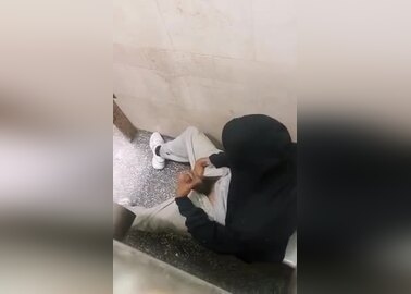 BBC nuts in bathroom