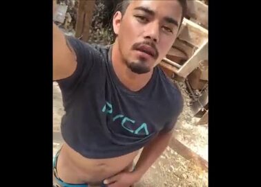 Stud teases cock