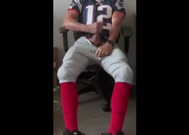 JockDad87 Jerks and Shoots a Load in his Brady Uniform