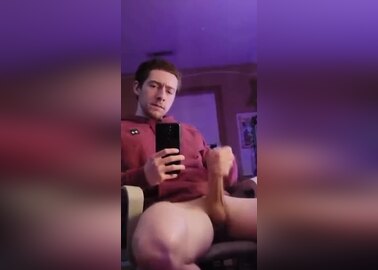 White guy jerking off