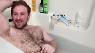 Hairy Guy Jerking and Cumming