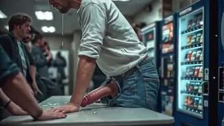 AI  Naked guy laundry