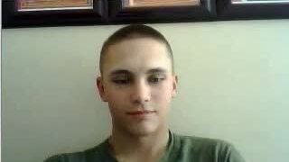 military guy wanks in bathroom