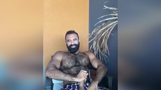 Hairy men cum