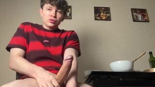 Twink has a Huge Cock