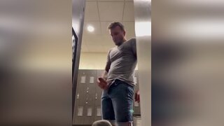 lockerroom cum