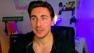 Hot Handsome Guy Flashing His Dick on Webcam