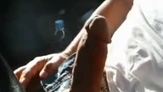 Dad wanks his cock in Public from Truck