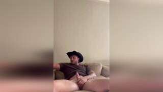 Sexy cowboy jerks