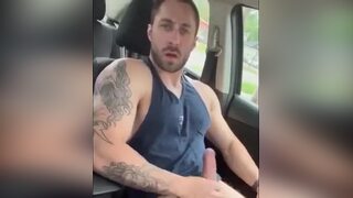 Jerk off in car