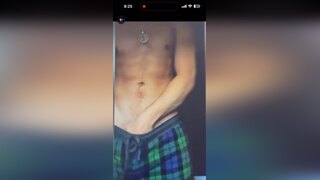fit guy touches himself