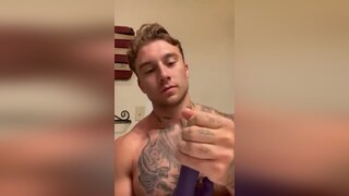Handsome guy having fun with his ass