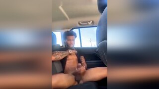 Blacks mens Cum In Car