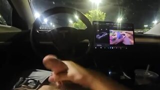 jerk off in car