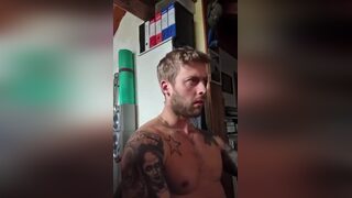 italian hung guy jerks and cums