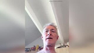 hot granddad jerks and cums