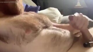Daddy Shoots Quickly on Stomach