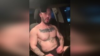 Jerk off in car