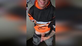 Masturbating at work