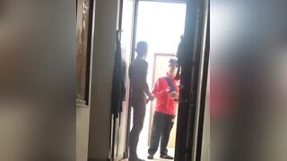 curious uber eats delivery guy in mexico