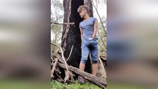 Outdoor in the rain wank