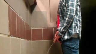 i follow a guy into the restroom