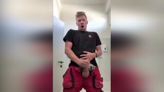 Big Cock Blonde 3 Cum In Public Bathroom