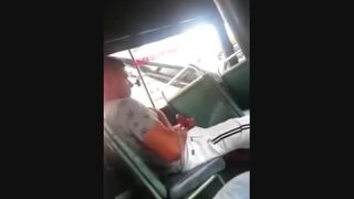 Latino Bus Jerk Off