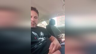 Someones Dad Jerking Off in His Car