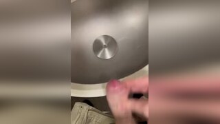 Cumming on train