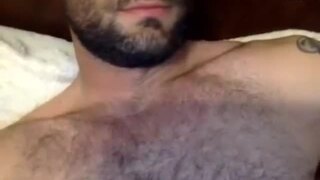 Straight hairy guy with a thick and big cock