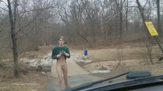 Another nudist putting on a show