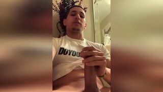 hot young man jerking off