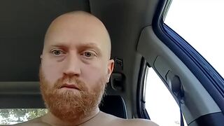 Kansas Dad and Exhibitionist Cums in Car Park