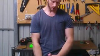 Hot Verbal Aussie Man wanks his cock for you  1