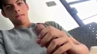 Twink Shoots Massive Cum