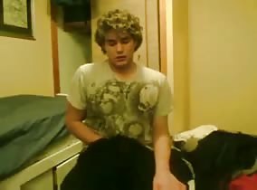 Curly Boy Cums