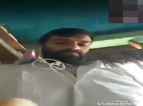Indian Guy Cums With Phone 