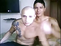 Couple of hot boys record their fuck session