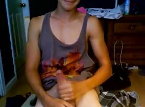 Lean Teen Boy Masturbates