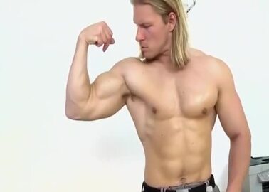 Blond Hunk gets fucked by cameraman