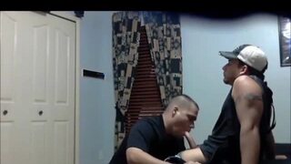 Straight mechanic gets blown