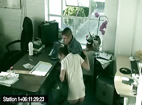 Security cam catches fun in progress