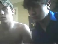 Couple small town boys bust out those cocks