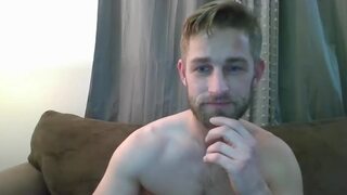 Handsome Blond Bearded Guy on Cam